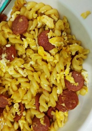 Foto resep Fusili goreng telur sosis