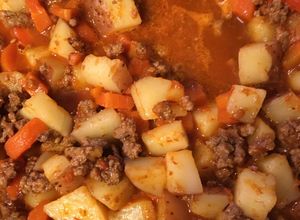 Una foto de Picadillo de res