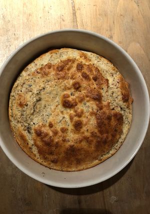 A picture of Ham and Mushroom Soufflé.