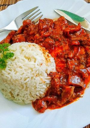 Sertésborda gombával recept fotója