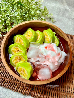 Foto resep Es Pisang Ijo khas Makassar