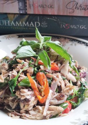 Foto resep Tongkol Suwir Pedas Kemangi