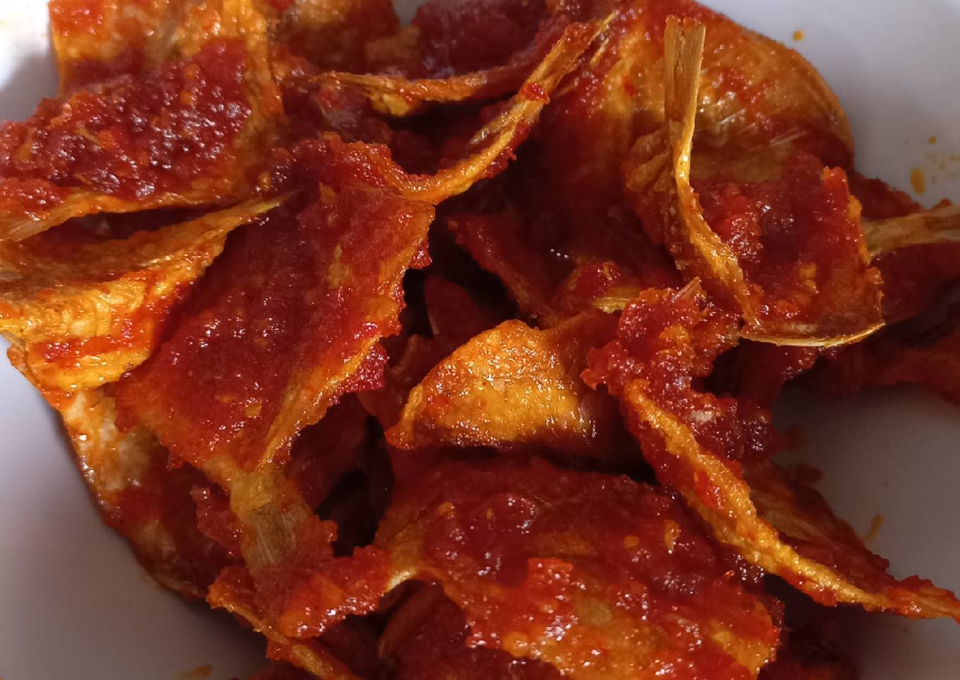 Balado Ikan Asin Kapas