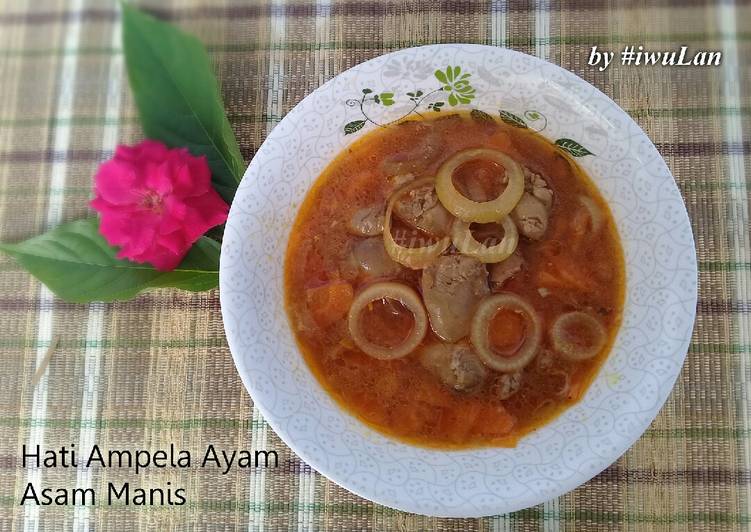 Resep Hati Ampela Ayam Asam Manis (No Spicy), Menggugah Selera