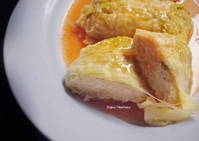 Resep Sawi Gulung Isi Ayam Oleh Dapur Neeta Cookpad