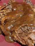 Left over beef pot roast (beef and noodles)