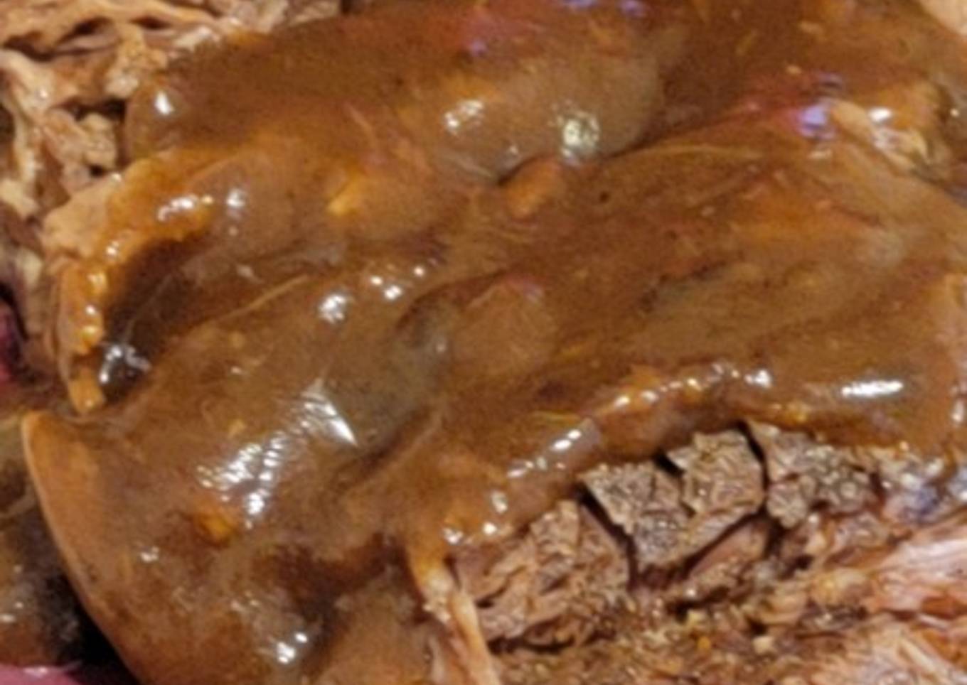 Left over beef pot roast (beef and noodles)