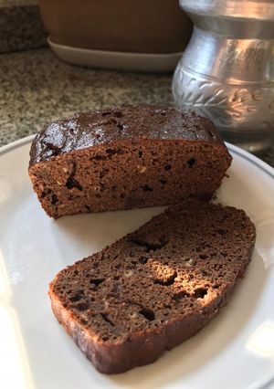 Una foto de Budín de algarroba y banana