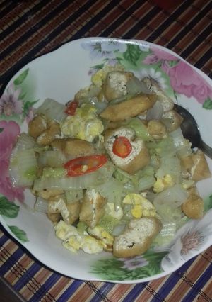 Foto resep Orak arik sawi putih dan tahu