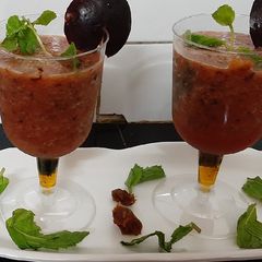 A picture of Plum Chia Seeds Juice.