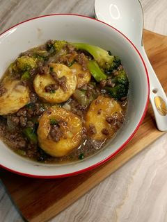 Foto resep Mun Tofu Brokoli Sapi Cincang
