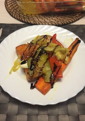 Una foto de Verduras asadas