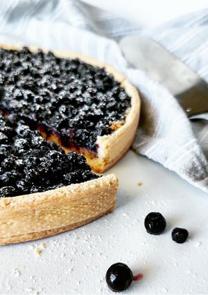 Une photo de Tarte aux myrtilles sauvages