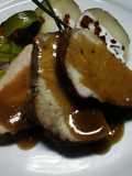 Lomo de cerdo en salsa de cerveza negra