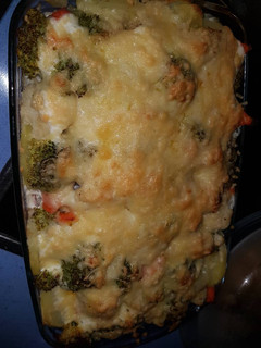 Una foto de Geműse gratin. Verduras gratinadas