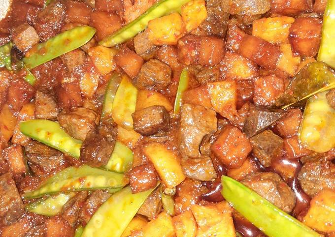 Cara Gampang Menyiapkan Sambel goreng ati kentang kapri yang Bikin Ngiler