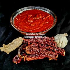 A picture of Homemade Schezwan Sauce.