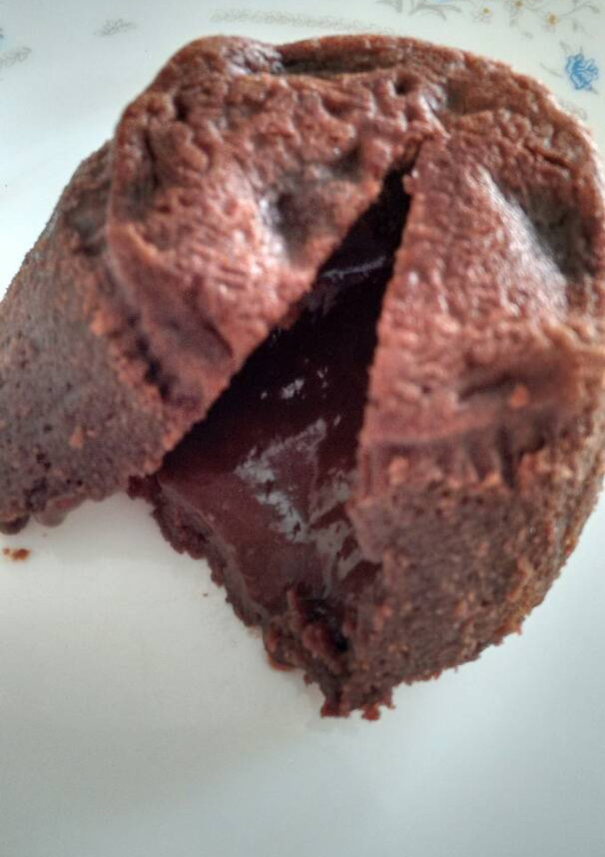 Una foto de Volcán de chocolate