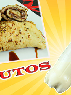 Una foto de Crepes de Nutela en una botella en 3 minutos!