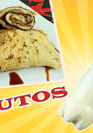 Una foto de Crepes de Nutela en una botella en 3 minutos!