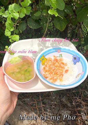 Hình của món Tôm cháy bơ tỏi.