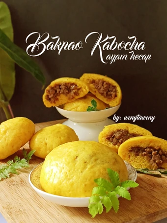 Cara Mudah Membikin Resep Bakpao Kabocha (Labu Kuning) isi Ayam Kecap yang Sempurna Anti Ribet, Bikin Ngiler