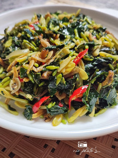 Foto resep Tumis Bunga Pepaya + Daun Pepaya