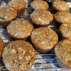 A picture of Zucchini Oatmeal Muffins.