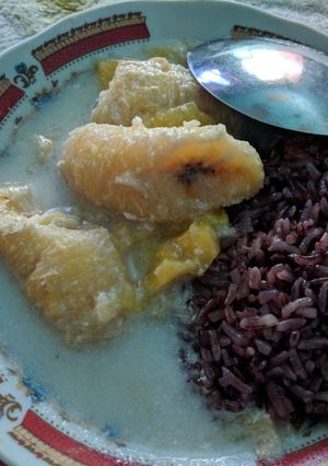 Foto resep Ketan kolak pisang