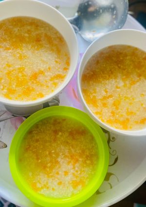 Hình của món Cháo củ quả thịt bằm.