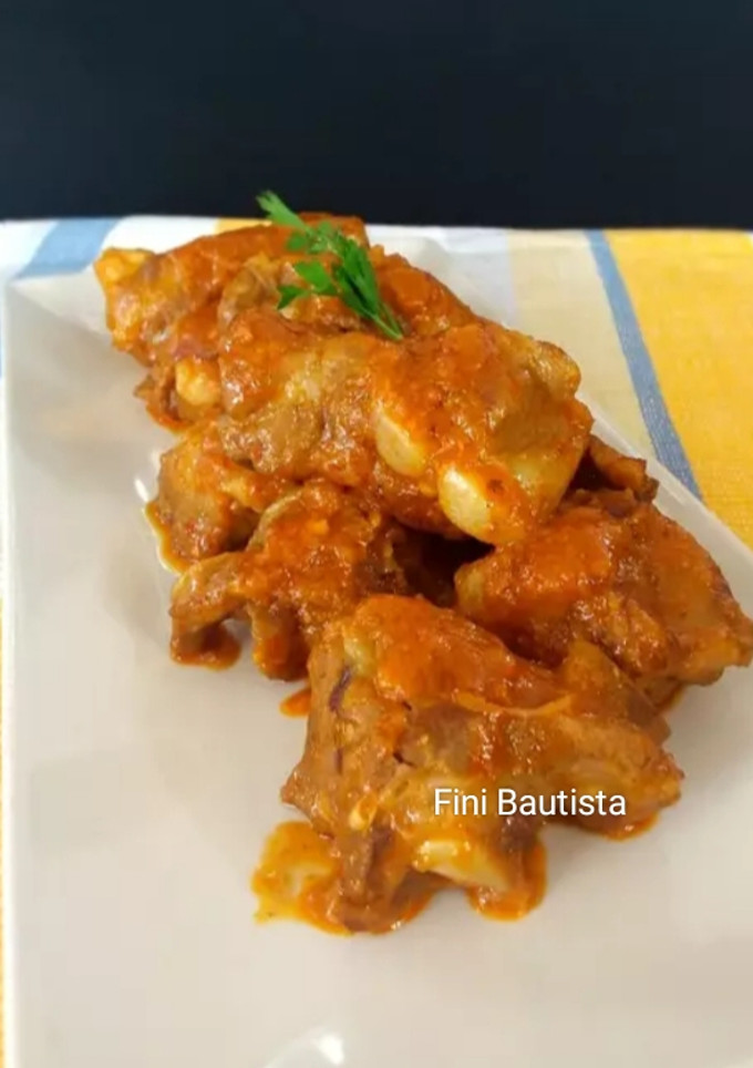 Una foto de Costillas de cerdo en salsa