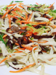 美味素食~涼拌時蔬 的食譜成品照片