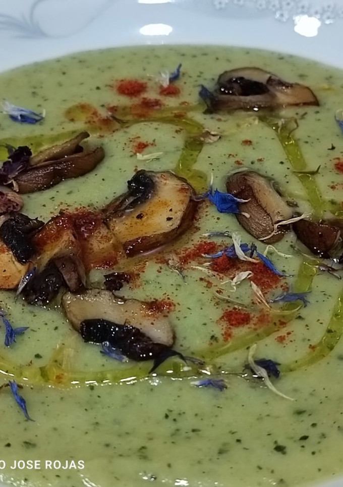 Una foto de Crema de calabacin