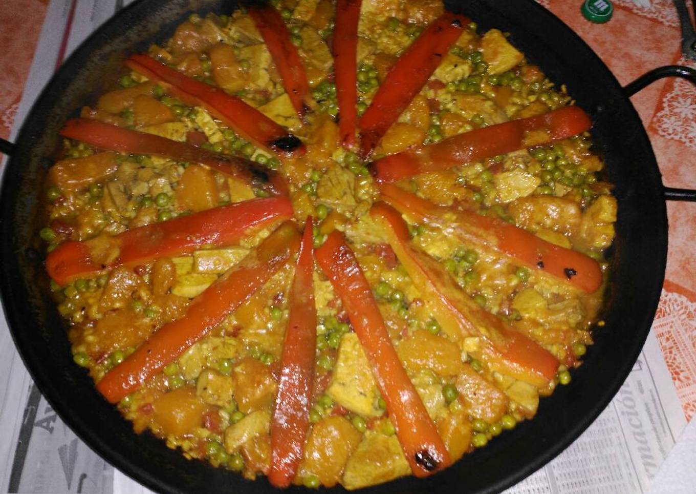 Paella de calabaza