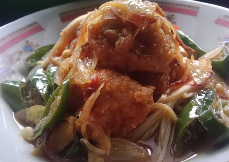 Enoki chicken blackpaper