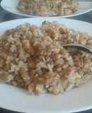 Arroz con pollo y lentejas
