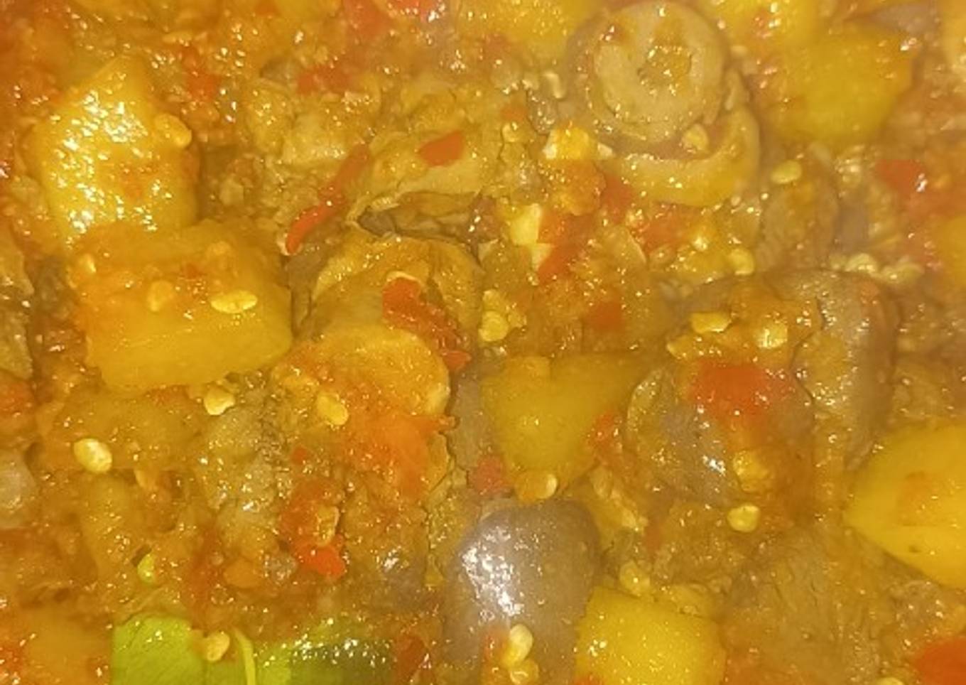 Sambel Goreng kentang ati ampela