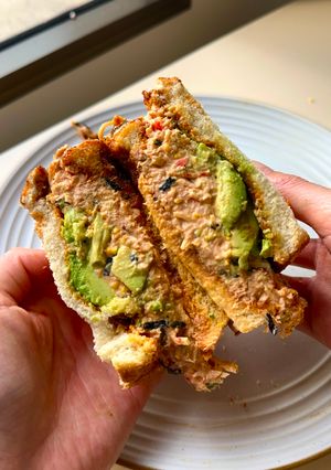 A picture of Sushi Bake Sandwich.