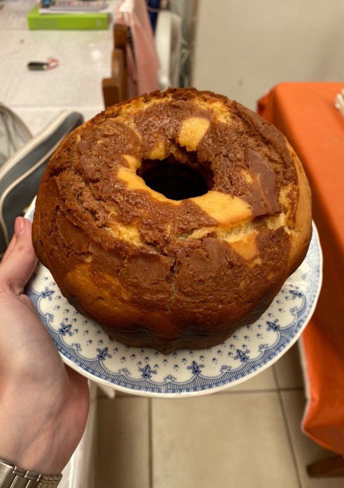 Una foto de Budín marmolado