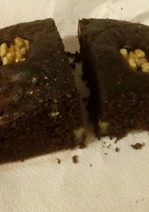 Una foto de Tarta de chocolate rollo brownie