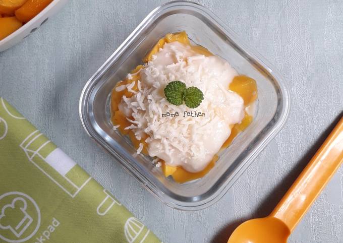 Cara Gampang Menyiapkan Salad mangga saus keju Anti Gagal