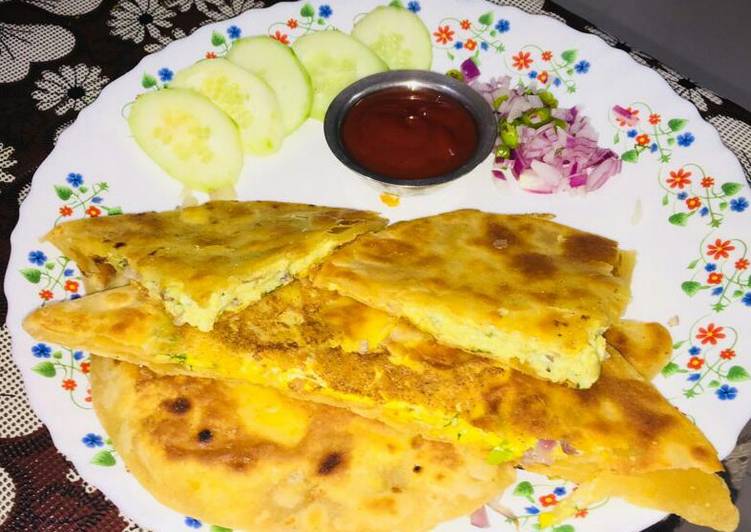 Easiest Way to Make Speedy Egg stuffing paratha