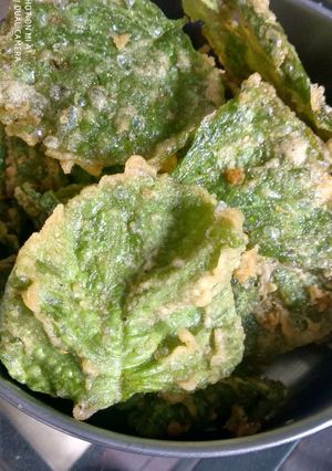 Foto resep Tempura bayam