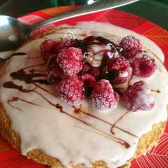 Una foto de Tortilla de avena con yogurt