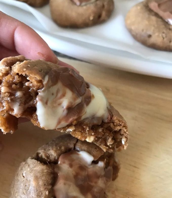Φωτογραφία της συνταγής Soft cookies Kinder με πρωτεΐνη