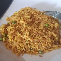 A picture of Turmeric rice.