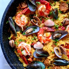 Seafood Paella A picture of Seafood Paella.