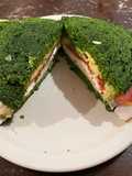 Sandwich on Spinach Bread