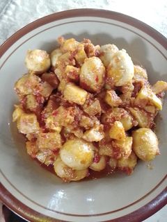 Foto resep Sambel kentang telur puyuh