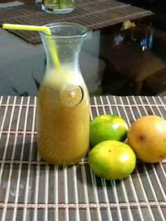 Una foto de Smoothie de Mandarina y Granadilla